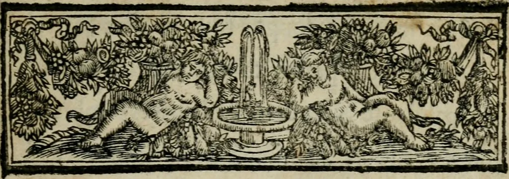 An illustration from Les oeuvres posthumes de defunt Monsieur B. de l'Academie françoise. Contrôleur de l'Argenterie du Roy, 1670, leaf 12
