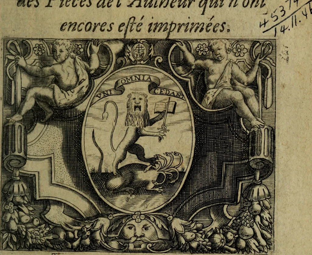 An illustration from Les oevvres, 1628, leaf 4