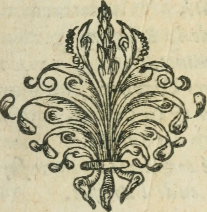 An illustration from Les oevvres morales et politiqves de Messire François Bacon, 1636, leaf 12