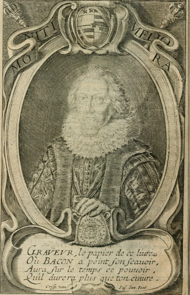 An illustration from Les oevvres morales et politiqves de Messire François Bacon, 1636, leaf 19