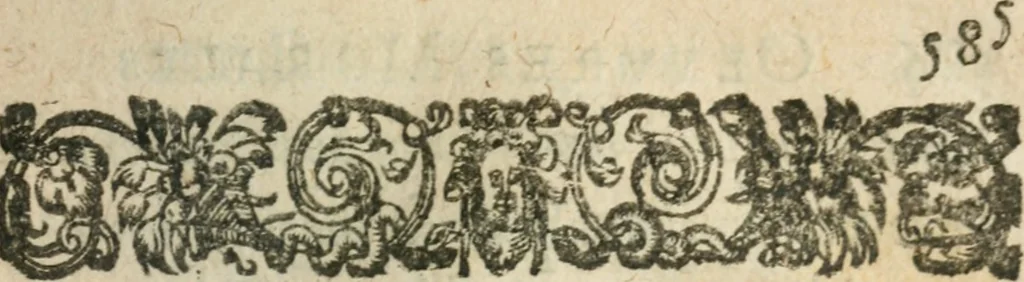An illustration from Les oevvres morales et politiqves de Messire François Bacon, 1636, leaf 604