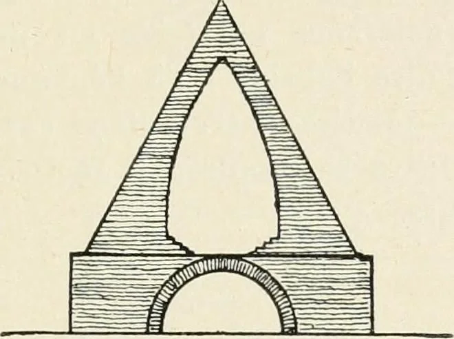 An illustration from Les origines de l'édifice hypostyle en Grèce, en Orient et chez les romains, 1913, leaf 152