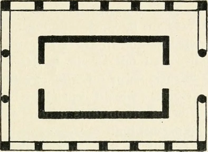 An illustration from Les origines de l'édifice hypostyle en Grèce, en Orient et chez les romains, 1913, leaf 166