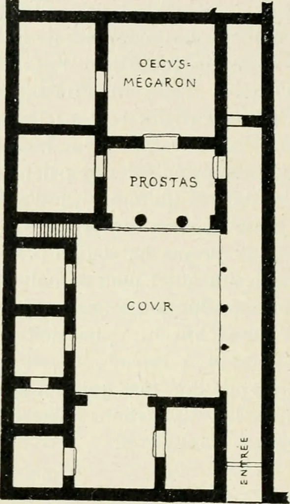 An illustration from Les origines de l'édifice hypostyle en Grèce, en Orient et chez les romains, 1913, leaf 217