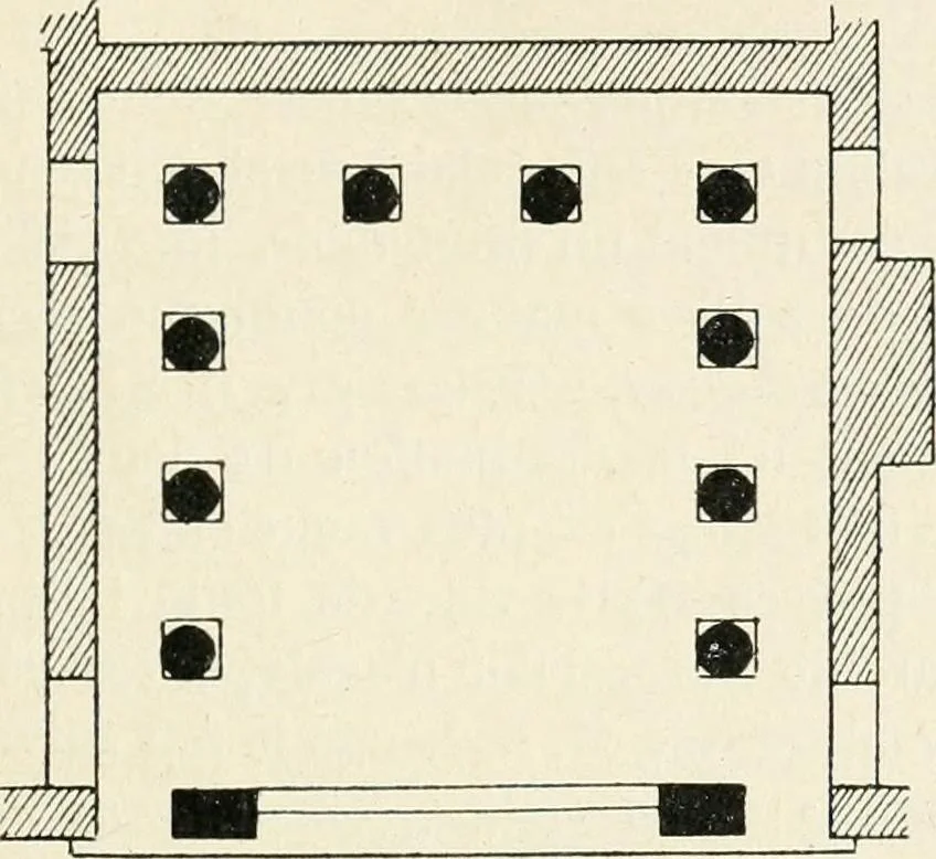 An illustration from Les origines de l'édifice hypostyle en Grèce, en Orient et chez les romains, 1913, leaf 254