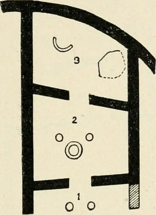 An illustration from Les origines de l'édifice hypostyle en Grèce, en Orient et chez les romains, 1913, leaf 54