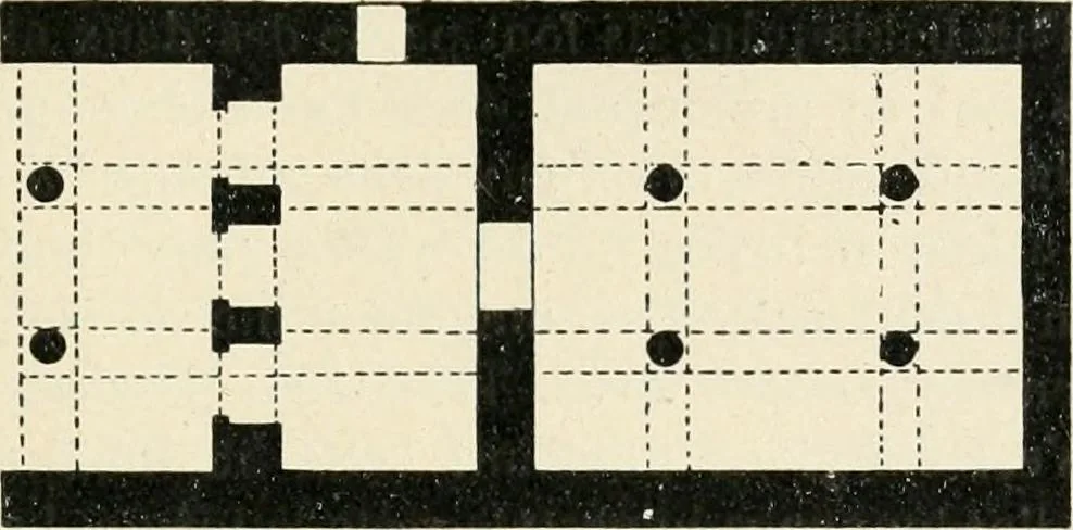 An illustration from Les origines de l'édifice hypostyle en Grèce, en Orient et chez les romains, 1913, leaf 70