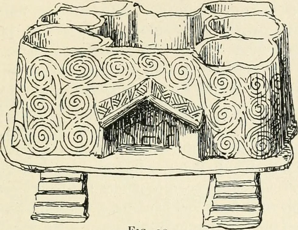 An illustration from Les origines de l'édifice hypostyle en Grèce, en Orient et chez les romains, 1913, leaf 74