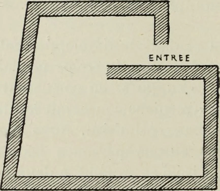 An illustration from Les origines de l'édifice hypostyle en Grèce, en Orient et chez les romains, 1913, leaf 127