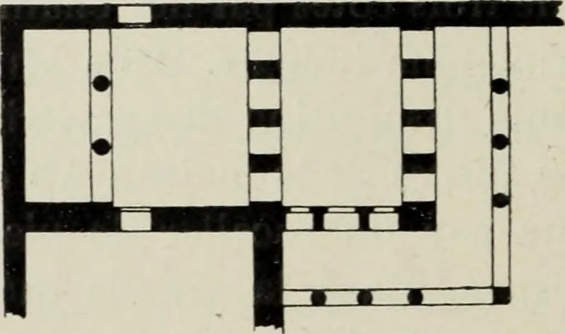 An illustration from Les origines de l'édifice hypostyle en Grèce, en Orient et chez les romains, 1913, leaf 131