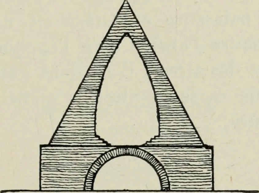 An illustration from Les origines de l'édifice hypostyle en Grèce, en Orient et chez les romains, 1913, leaf 154