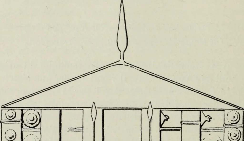 An illustration from Les origines de l'édifice hypostyle en Grèce, en Orient et chez les romains, 1913, leaf 195