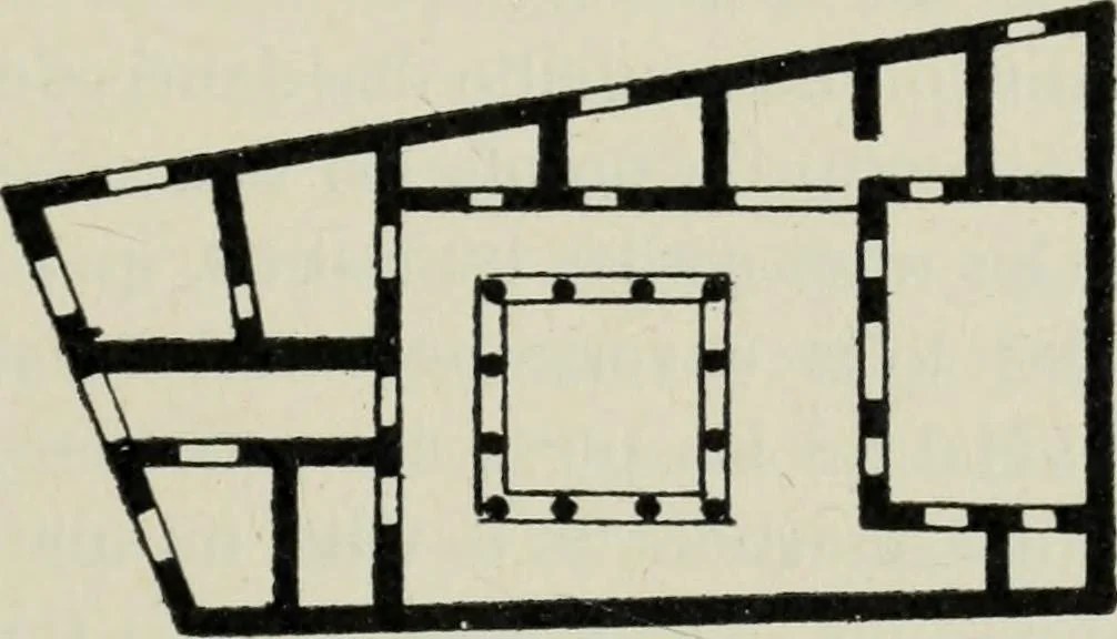 An illustration from Les origines de l'édifice hypostyle en Grèce, en Orient et chez les romains, 1913, leaf 262
