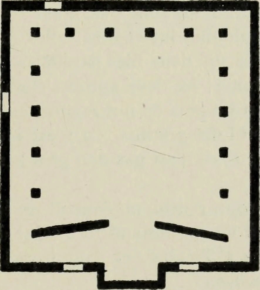An illustration from Les origines de l'édifice hypostyle en Grèce, en Orient et chez les romains, 1913, leaf 282