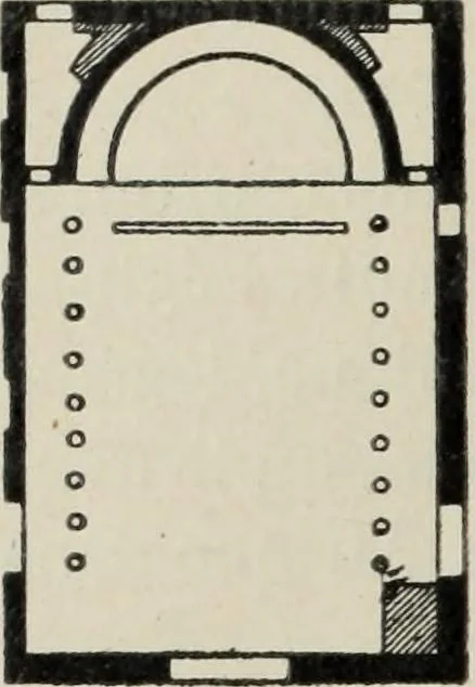 An illustration from Les origines de l'édifice hypostyle en Grèce, en Orient et chez les romains, 1913, leaf 339