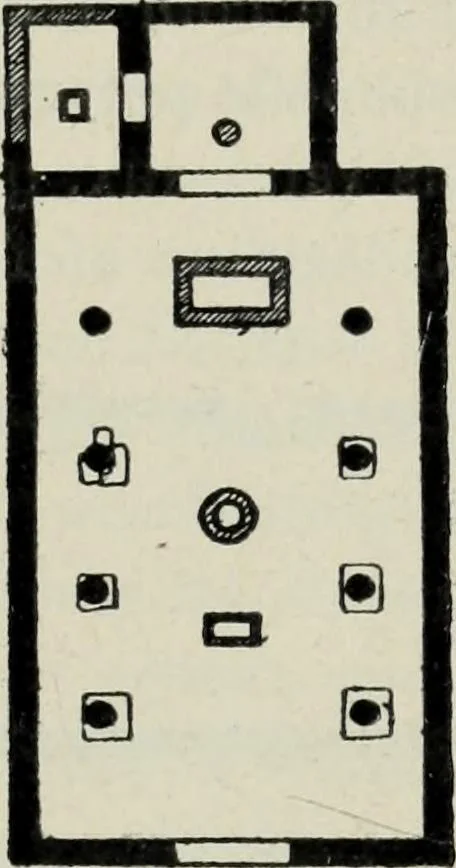 An illustration from Les origines de l'édifice hypostyle en Grèce, en Orient et chez les romains, 1913, leaf 342