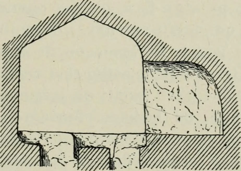 An illustration from Les origines de l'édifice hypostyle en Grèce, en Orient et chez les romains, 1913, leaf 84