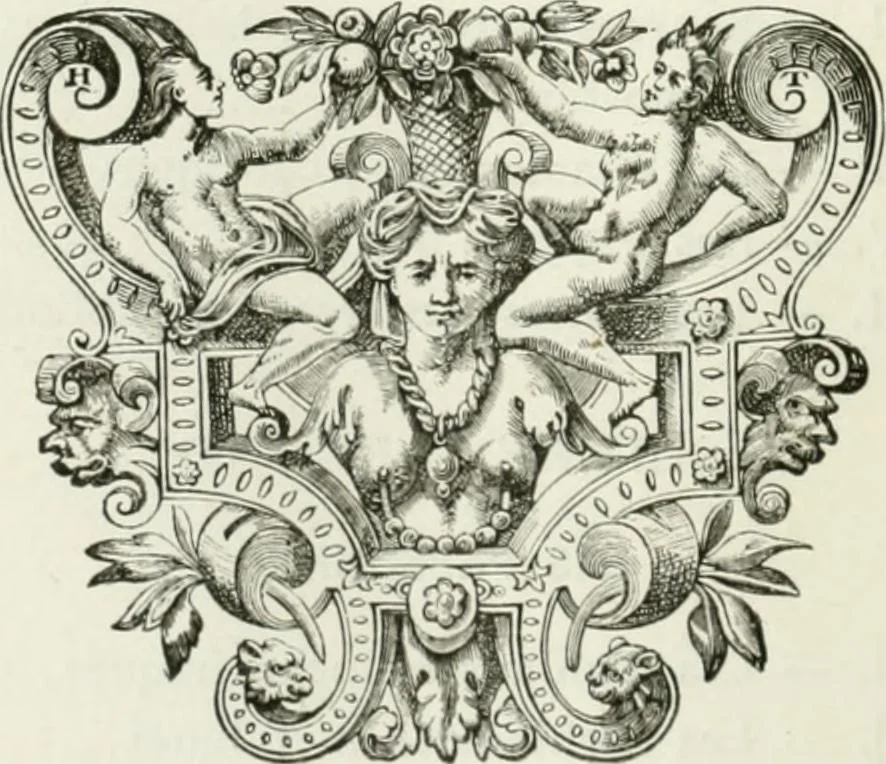 An illustration from Les origines de l'alchimie, 1885, leaf 27