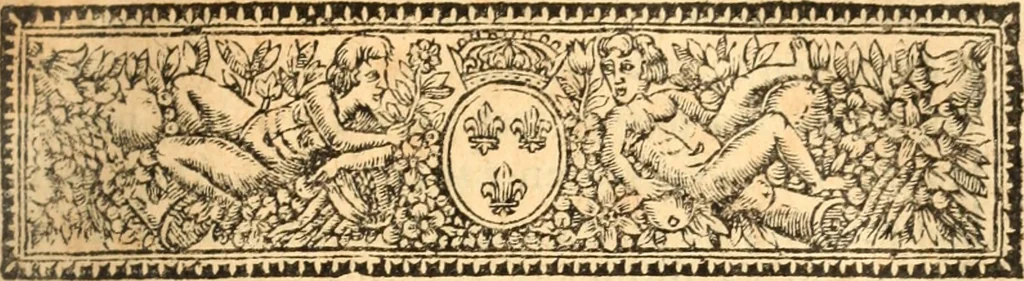 An illustration from Les panégyriques des saints, 1664, leaf 28