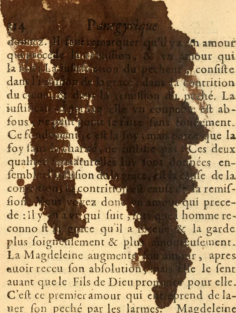 An illustration from Les panégyriques des saints, 1664, leaf 341