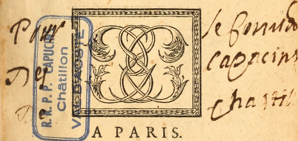 An illustration from Les panégyriques des saints, 1664, leaf 4