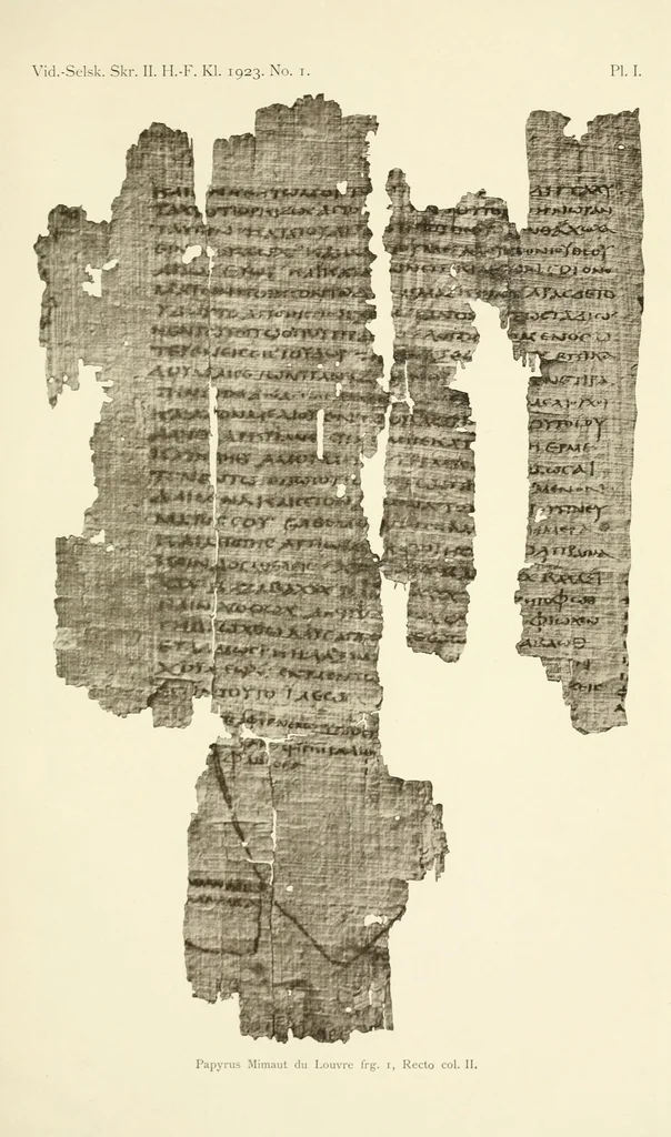 An illustration from Les papyrus magiques grecs de Paris, 1923, leaf 57