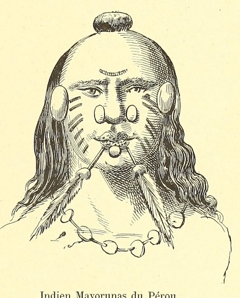 An illustration from Les parures primitives : avec une introduction sur les temps préhistoriques, 1894, leaf 109