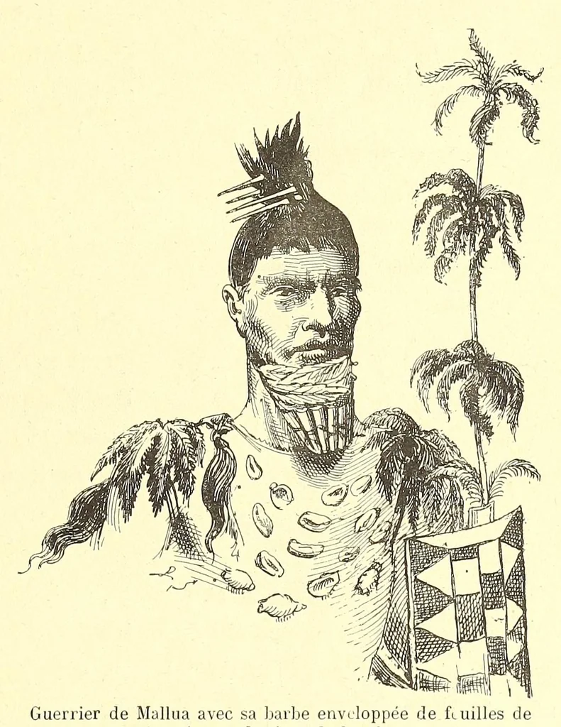 An illustration from Les parures primitives : avec une introduction sur les temps préhistoriques, 1894, leaf 149