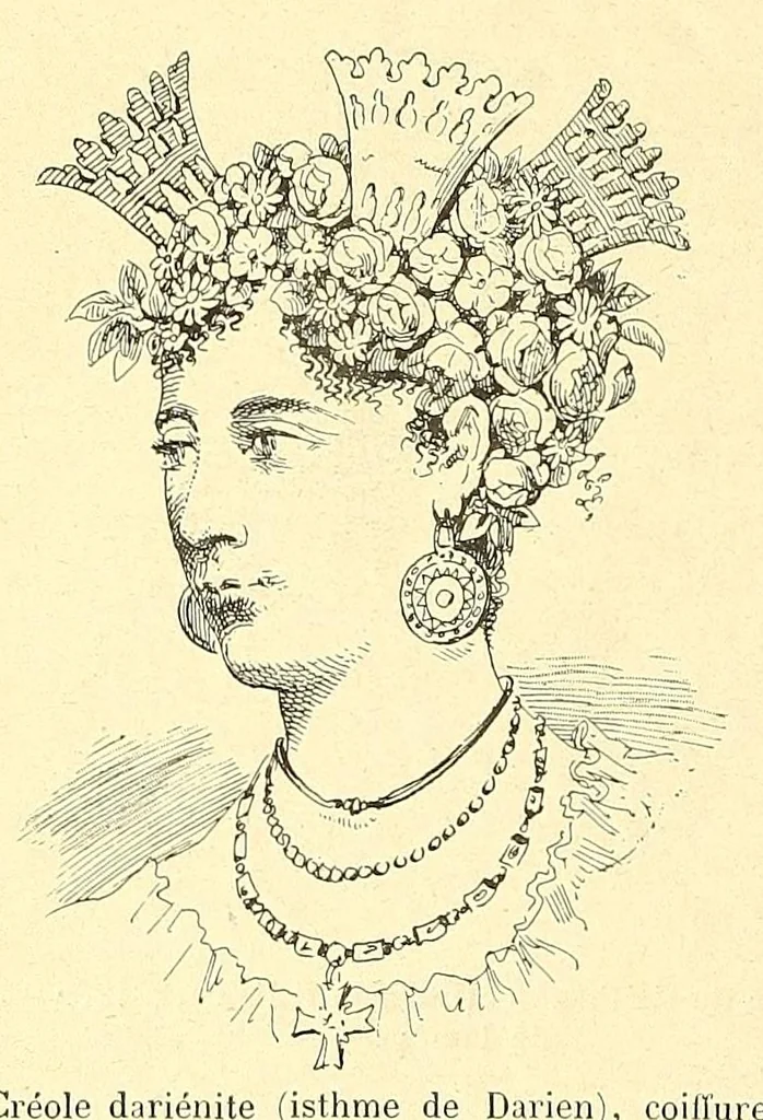 An illustration from Les parures primitives : avec une introduction sur les temps préhistoriques, 1894, leaf 180