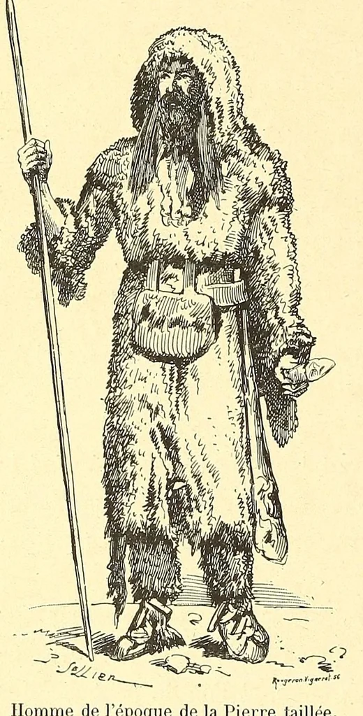 An illustration from Les parures primitives : avec une introduction sur les temps préhistoriques, 1894, leaf 232