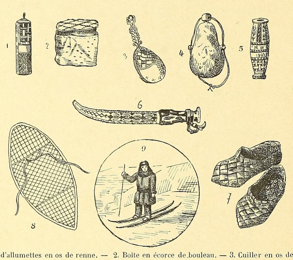 An illustration from Les parures primitives : avec une introduction sur les temps préhistoriques, 1894, leaf 268