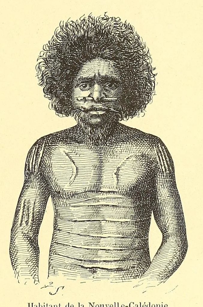 An illustration from Les parures primitives : avec une introduction sur les temps préhistoriques, 1894, leaf 57