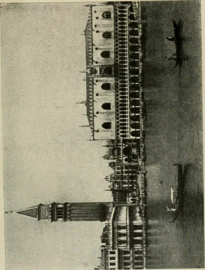 An illustration from Les pierres de Venise : études locales pouvant servir de direction aux voyageurs séjournant à Venise et à Vérone, 1921, leaf 150