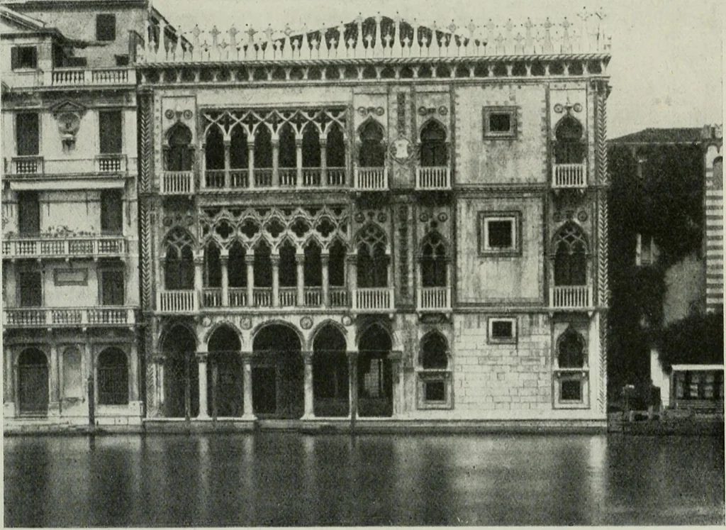 An illustration from Les pierres de Venise : études locales pouvant servir de direction aux voyageurs séjournant à Venise et à Vérone, 1921, leaf 326
