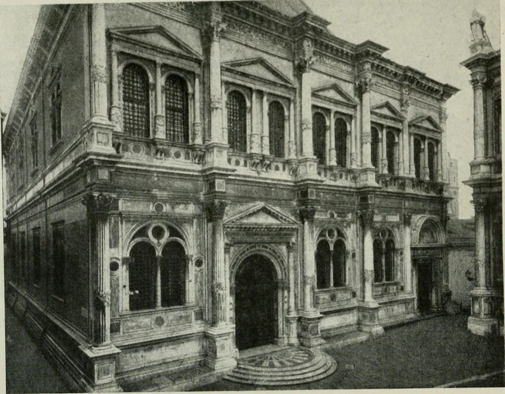 An illustration from Les pierres de Venise : études locales pouvant servir de direction aux voyageurs séjournant à Venise et à Vérone, 1921, leaf 396