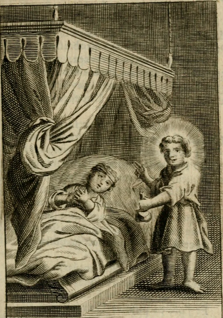 An illustration from Les pieux sentimens d'une ame chrestienne : exposez sous des emblesmes familiers, tirez de l'Ecriture Sainte : divisez en trois parties : la premiere traite des larmes & soûpirs de la penitence, la seconde, des desirs de l'ame juste, la troisième, des soûpirs d'une ame convertie en Dieu : traduction nouvelle, avec des figures, 1692, leaf 50