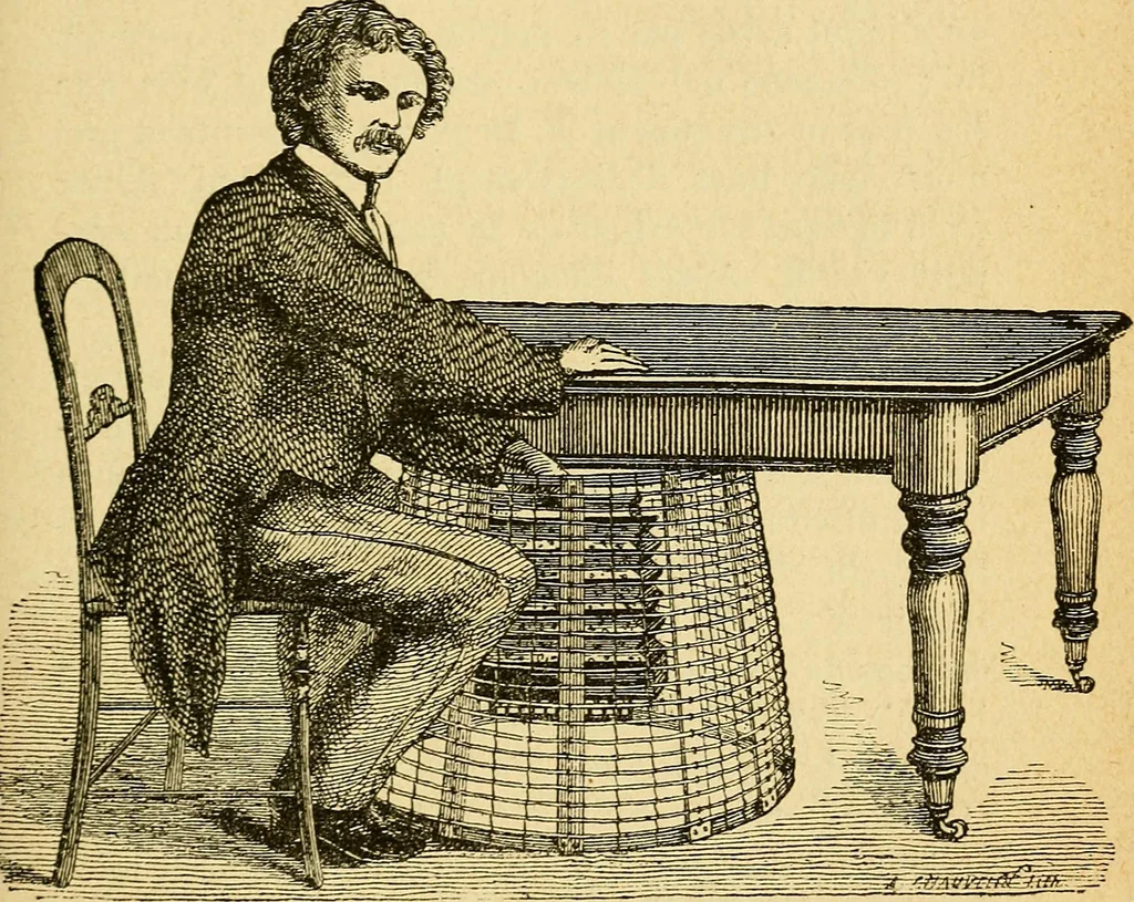 An illustration from Le spiritisme (fakirisme occidental) : étude historique, critique et expérimentale : avec figures dans le texte, 1887, leaf 266