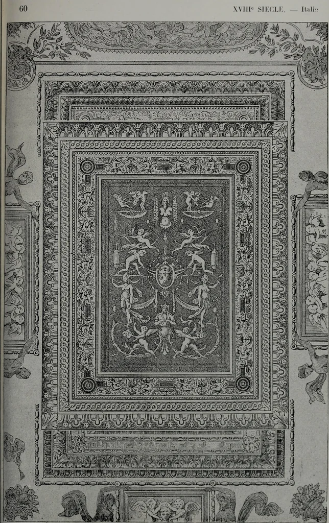 An illustration from Les plafonds; transformations progressives du XVIe au XIXe siècle, deux cent trent reproductions documentaires, 1922, leaf 130