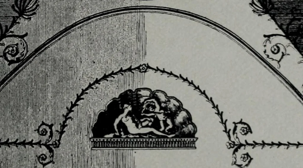 An illustration from Les plafonds; transformations progressives du XVIe au XIXe siècle, deux cent trent reproductions documentaires, 1922, leaf 138