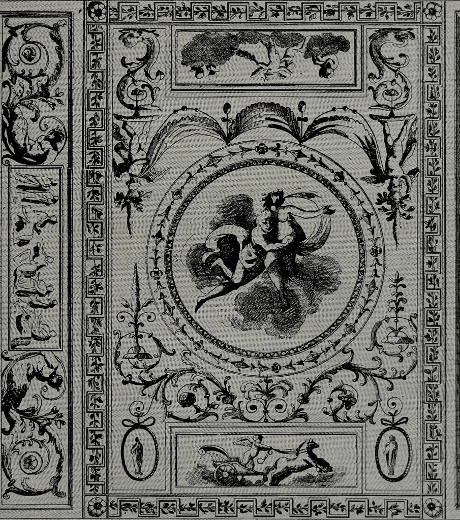 An illustration from Les plafonds; transformations progressives du XVIe au XIXe siècle, deux cent trent reproductions documentaires, 1922, leaf 144