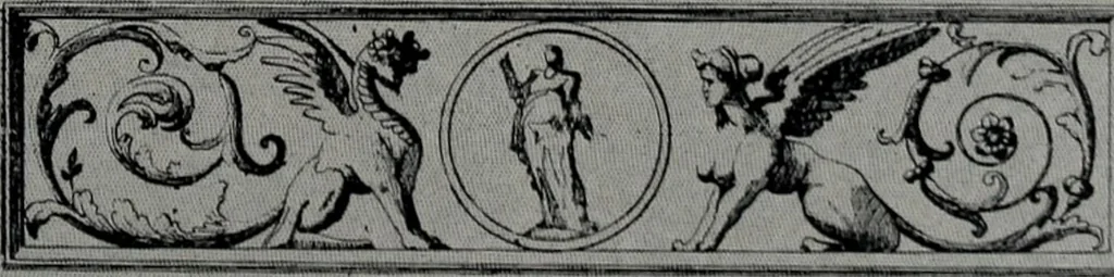 An illustration from Les plafonds; transformations progressives du XVIe au XIXe siècle, deux cent trent reproductions documentaires, 1922, leaf 144