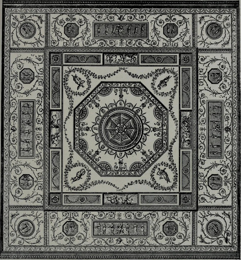 An illustration from Les plafonds; transformations progressives du XVIe au XIXe siècle, deux cent trent reproductions documentaires, 1922, leaf 160
