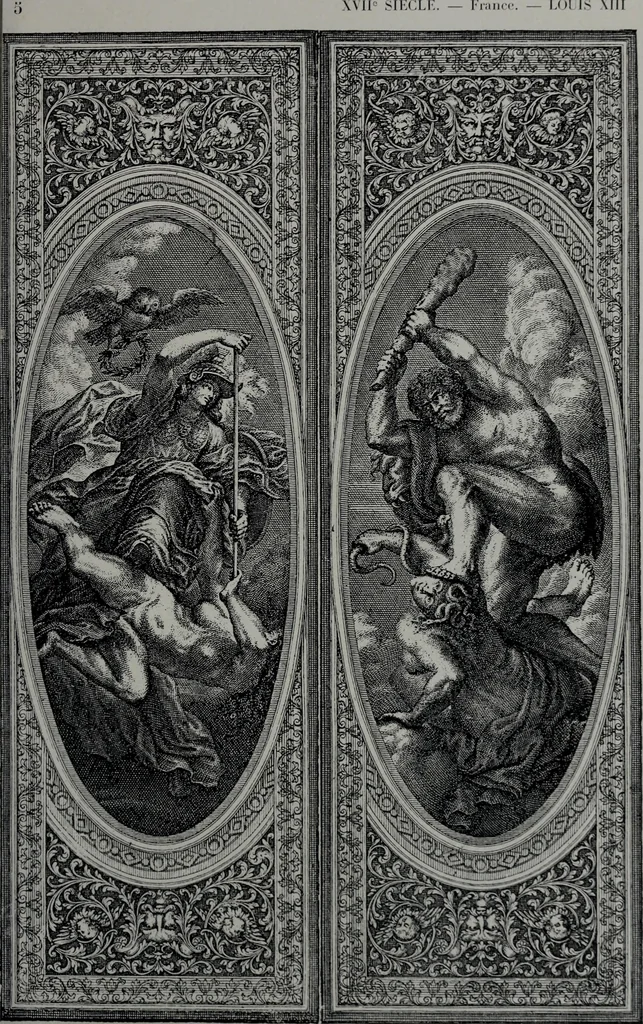 An illustration from Les plafonds; transformations progressives du XVIe au XIXe siècle, deux cent trent reproductions documentaires, 1922, leaf 20