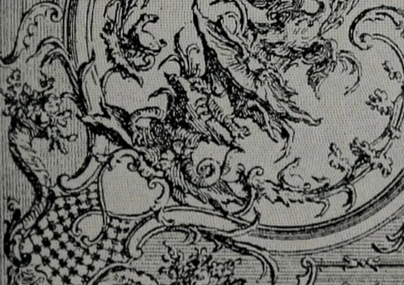 An illustration from Les plafonds; transformations progressives du XVIe au XIXe siècle, deux cent trent reproductions documentaires, 1922, leaf 68