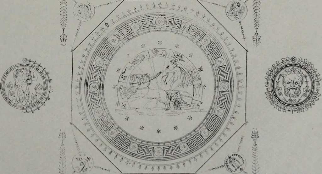 An illustration from Les plafonds; transformations progressives du XVIe au XIXe siècle, deux cent trent reproductions documentaires, 1922, leaf 86