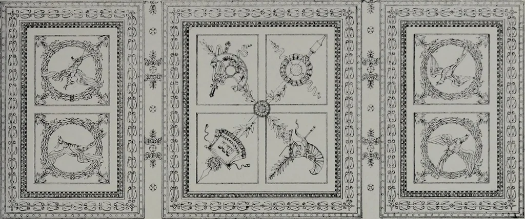 An illustration from Les plafonds; transformations progressives du XVIe au XIXe siècle, deux cent trent reproductions documentaires, 1922, leaf 88