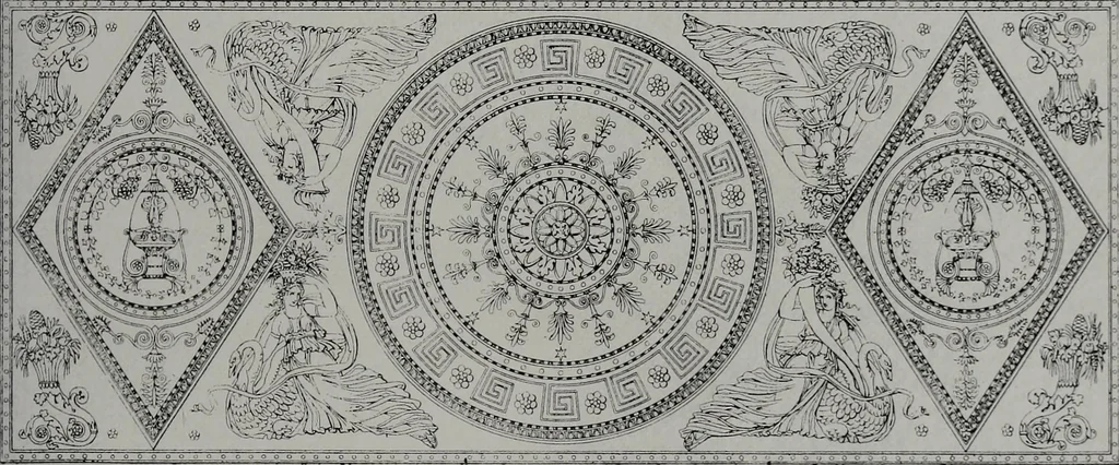 An illustration from Les plafonds; transformations progressives du XVIe au XIXe siècle, deux cent trent reproductions documentaires, 1922, leaf 88