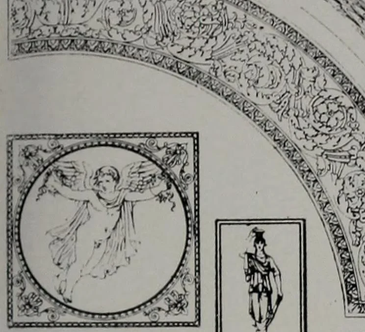 An illustration from Les plafonds; transformations progressives du XVIe au XIXe siècle, deux cent trent reproductions documentaires, 1922, leaf 92