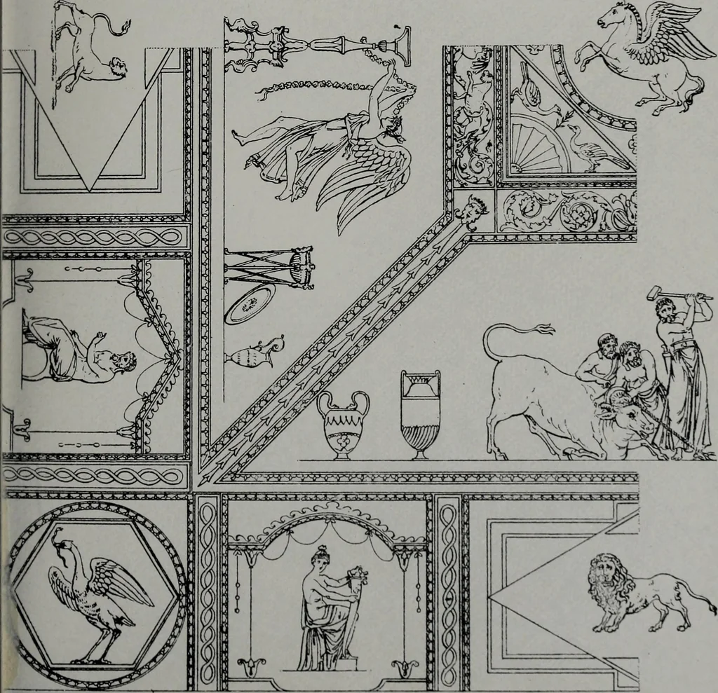 An illustration from Les plafonds; transformations progressives du XVIe au XIXe siècle, deux cent trent reproductions documentaires, 1922, leaf 94