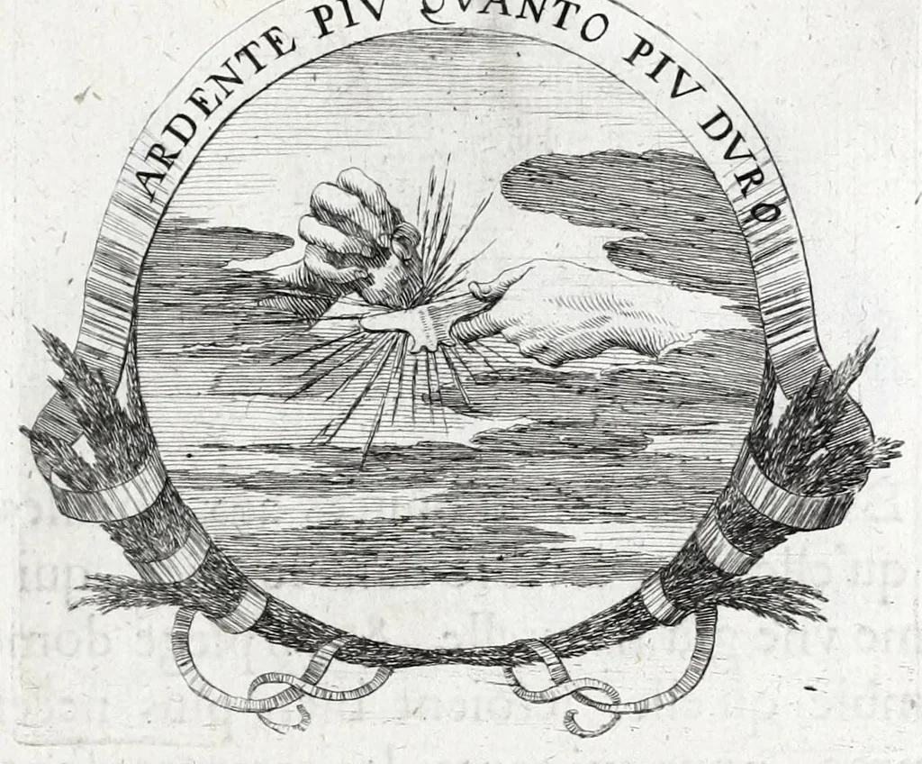 An illustration from Les poesies du P. Pierre Le Moine, de la Compagnie de Iesus, 1650, leaf 113